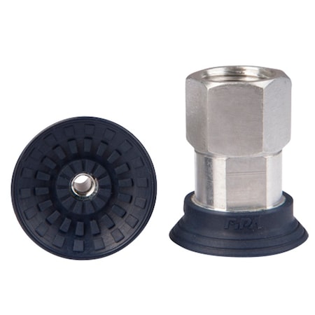 Fipa Flat vacuum cup diam. 30 mm, NBR blue, fitting G3/8-female 103.030.032.1